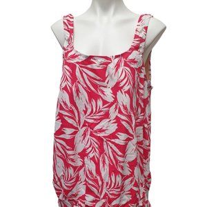 Swimsuits For All Blouson Swimsuit New Size 24 Pink Flower